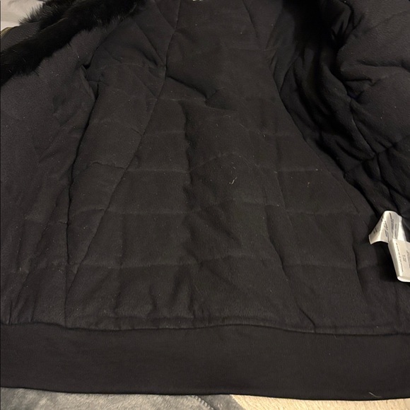 NEW Helmut Lang w real rabbit fur Black winter  Jacket retail over $1100 - Picture 8 of 15